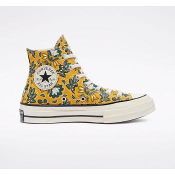 Converse Chuck 70 Paisley Print Hi Zlte - Damske Vysoké Tenisky